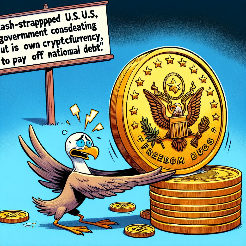 ### CASH-STRAPPED U.S. GOVERNMENT CONSIDERS CREATING ITS OWN CRYPTOCURRENCY, 