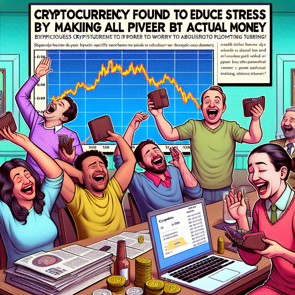 CRYPTOCURRENCY FOUND TO REDUCE STRESS BY MAKING ALL INVESTORS TOO POOR TO WORRY ABOUT ACTUAL MONEY