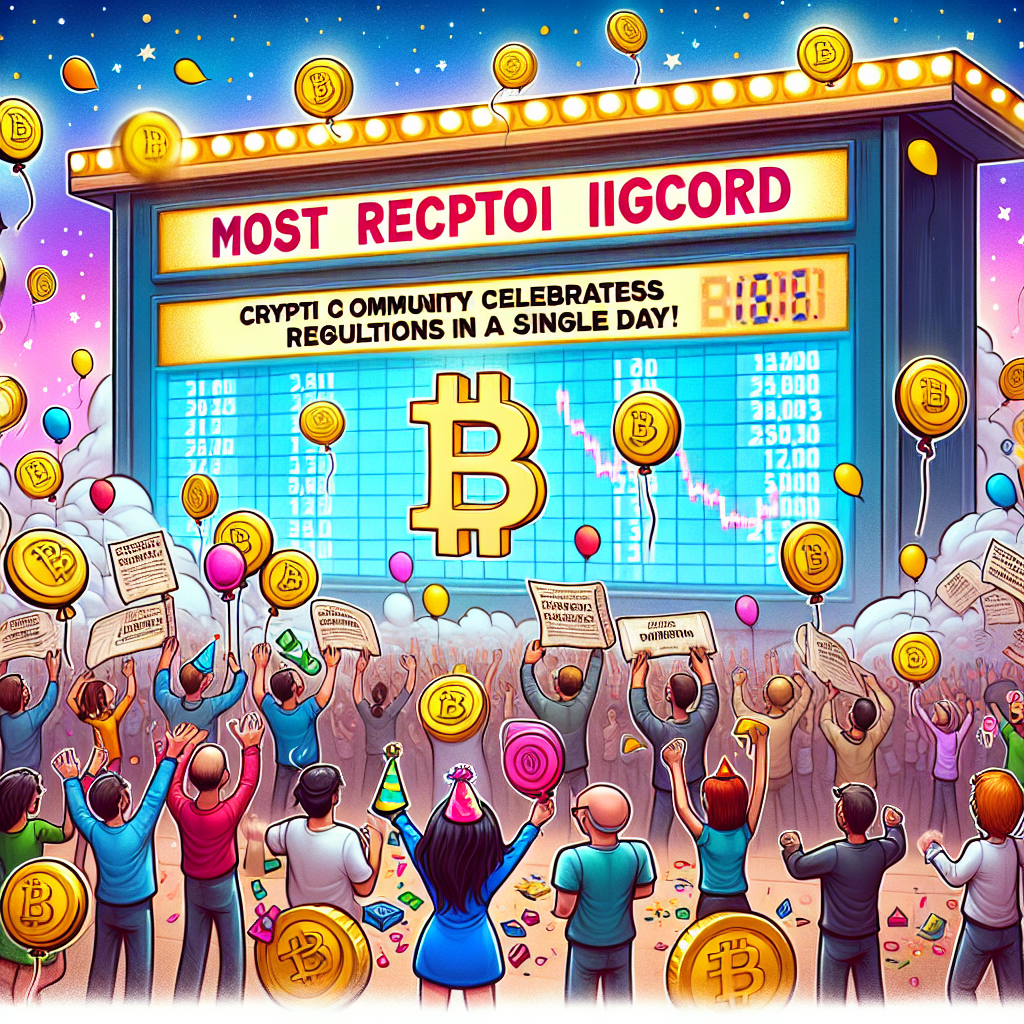 CRYPTO COMMUNITY CELEBRATES NEW RECORD: MOST REGULATIONS IGNORED IN A SINGLE DAY\!