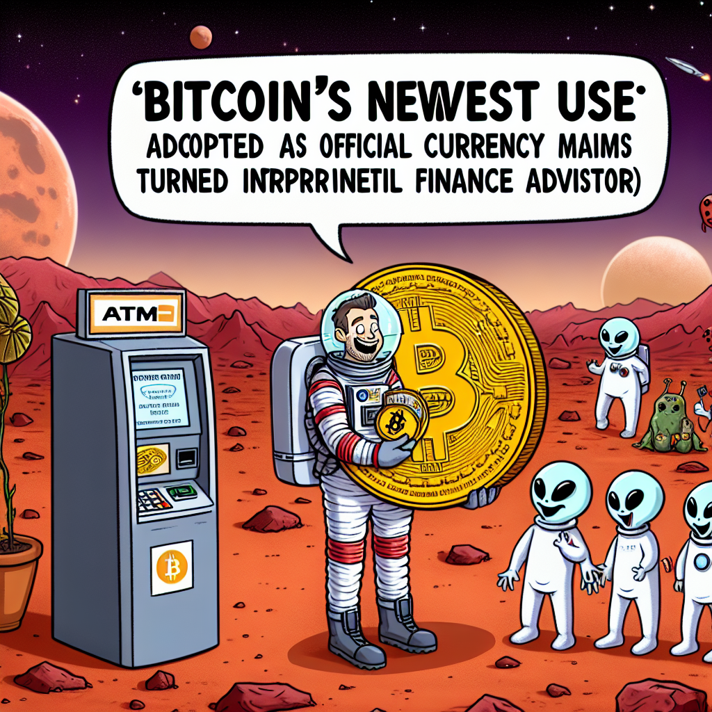 BITCOIN'S NEWEST USE: ADOPTED AS OFFICIAL CURRENCY BY MARS COLONIES, CLAIMS TECH MOGUL TURNED INTERPLANETARY FINANCE ADVISOR